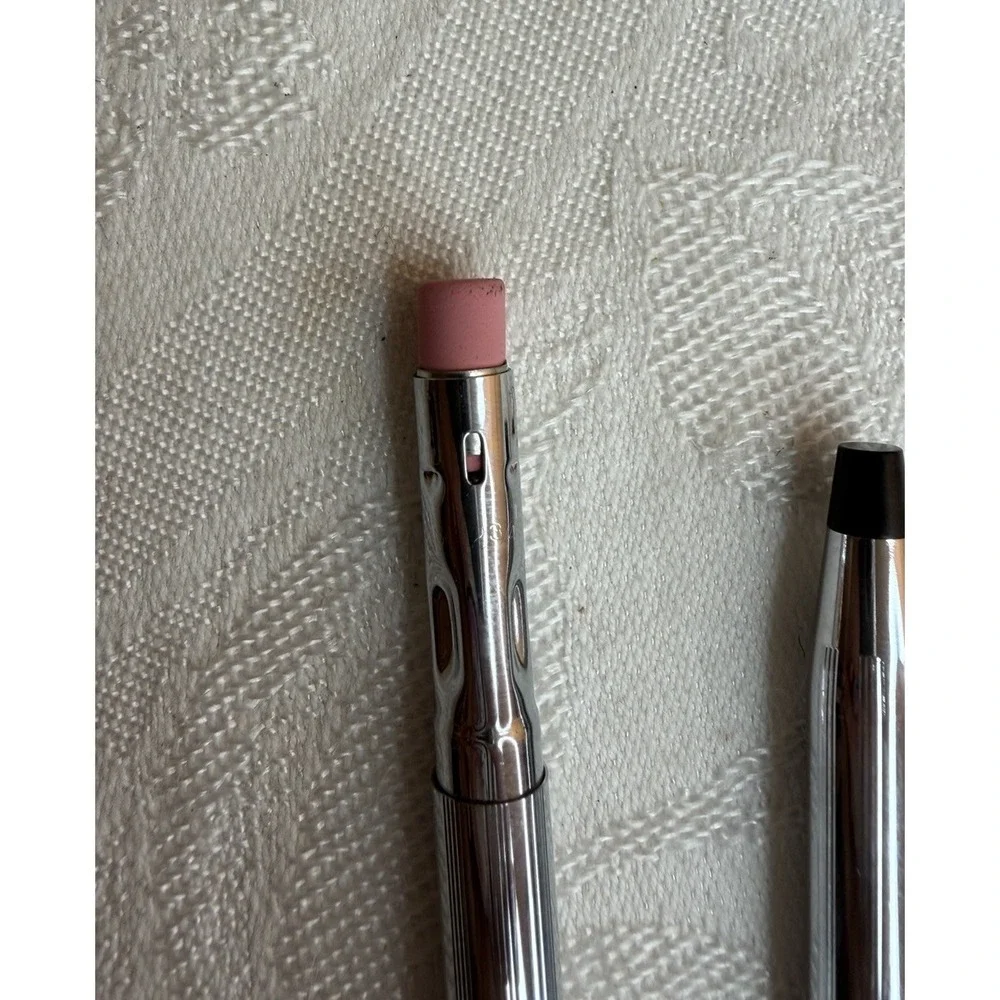 Cross Ballpoint Pen & Pencil Set Lustrous Chrome 3501 FIVE YEAR SERVICE AWARD